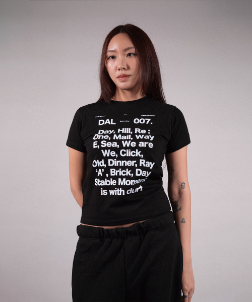 DURTの「OUR DAILY CROP TEE (BLACK)(Tシャツ/カットソー・レディース・その他・OS)」の1枚目の写真