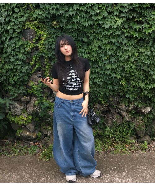 DURTの「OUR DAILY CROP TEE (BLACK)(Tシャツ/カットソー・レディース・その他・OS)」の4枚目の写真