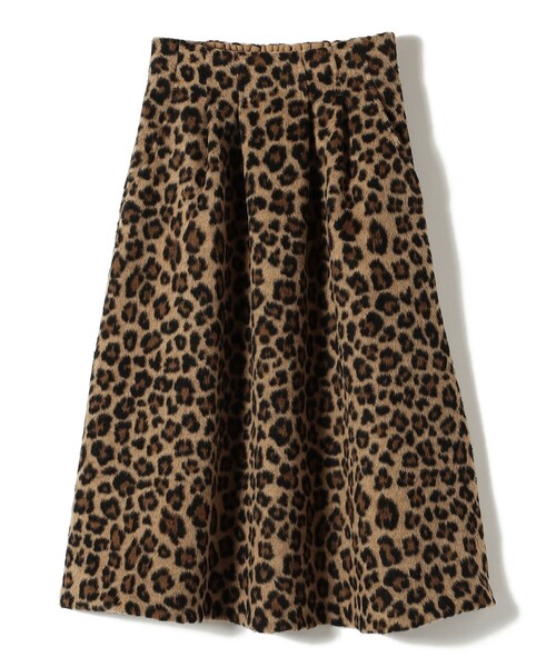 セール】SHIPS Colors:〈手洗い可能〉レオパード ジャカード タック