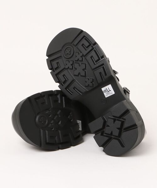Shoes in Closet（シューズインクローゼット）の「軽量 厚底 チュール リボン メリージェーン ローファー 474（ローファー・レディース・アイボリー/ブラック・L/M/S/LL）」の6枚目の写真