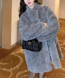LUCPY（ラクピー）の「ふわもこボアオーバーサイズフェイクファーコート（ムートンコート・レディース）」