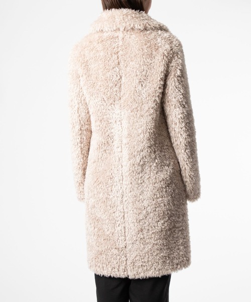 美品★HERNO｜ふわふわ 最高級レッキスラビットファー ムートンコート 42 美品☆HERNO｜ふわふわ 最高級レッキスラビットファー ムートンコート