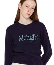 MATCHGLOBE（マッチグローブ）の「シンプルロゴニットTシャツ（ネイビー）（ニット/セーター）」