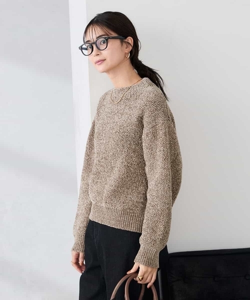 a.v.v(アーヴェヴェ)の「モールヤーンニット(ニット/セーター・レディース・モカ/グレー系その他・39)」の3枚目の写真