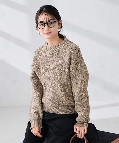 a.v.v(アーヴェヴェ)の「モールヤーンニット(ニット/セーター・レディース・モカ/グレー系その他・39)」の8枚目の写真