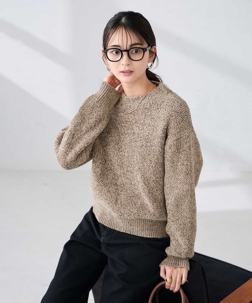 a.v.v(アーヴェヴェ)の「モールヤーンニット(ニット/セーター・レディース・モカ/グレー系その他・39)」の10枚目の写真