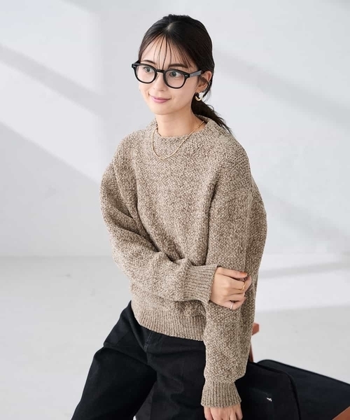 a.v.v(アーヴェヴェ)の「モールヤーンニット(ニット/セーター・レディース・モカ/グレー系その他・39)」の11枚目の写真
