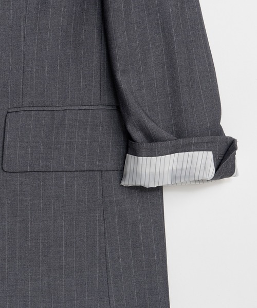 MAISON SPECIAL（メゾンスペシャル）の「Over Jacket/ラペルデザインオーバージャケット（テーラードジャケット・レディース・グレー/カーキ・FREE）」の20枚目の写真