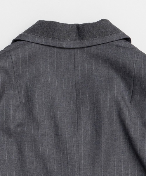 MAISON SPECIAL（メゾンスペシャル）の「Over Jacket/ラペルデザインオーバージャケット（テーラードジャケット・レディース・グレー/カーキ・FREE）」の21枚目の写真