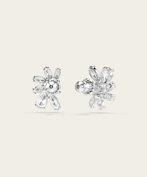 SWAROVSKI(スワロフスキー)の「【公式】【スワロフスキー】Mesmera スタッドピアス, ミックスカット, フラワー, ホワイト, ロジウム・プレーティング(ピアス(両耳用)・レディース・ホワイト・ONE SIZE)」の5枚目の写真