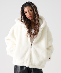 メンズのジャケット/アウター（ホワイト/白色系・フェイクファー