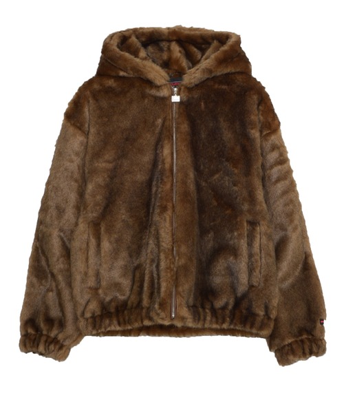 セール】FUBU フブ ブランド Faux Far Hooded Jacket / フェイクファー