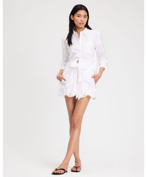 kate spade new york（ケイトスペード ニューヨーク）の「デイジー アイレット シャツ（シャツ/ブラウス・レディース・ホワイト・MEDIUM/SMALL）」の3枚目の写真