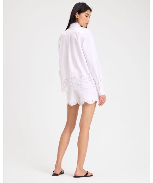 kate spade new york（ケイトスペード ニューヨーク）の「デイジー アイレット シャツ（シャツ/ブラウス・レディース・ホワイト・MEDIUM/SMALL）」の4枚目の写真