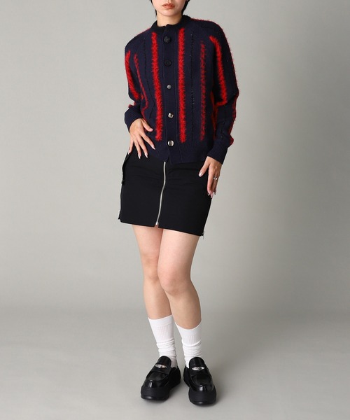 TOGA PULLA(トーガ プルラ)の「TOGA PULLA Memory grosgrain mini skirt TP252-FG227(スカート・レディース・ブラック・38)」の5枚目の写真