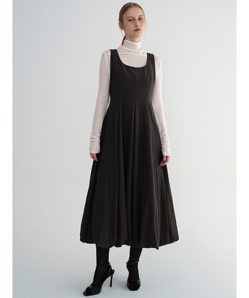 Balloon Maxi Dress / Charcoal