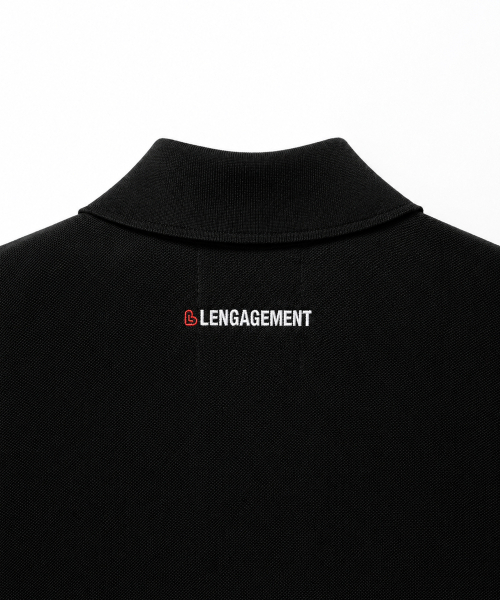 LENGAGEMENT（ランガージュマン）の「クラシックコットンピケカラーTシャツ[ブラック]（ポロシャツ・メンズ・その他・MEDIUM/LARGE/X-LARGE）」の5枚目の写真