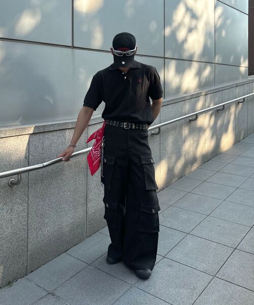 LENGAGEMENT（ランガージュマン）の「クラシックコットンピケカラーTシャツ[ブラック]（ポロシャツ・メンズ・その他・MEDIUM/LARGE/X-LARGE）」の8枚目の写真