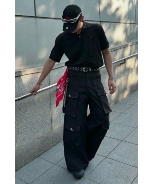 LENGAGEMENT（ランガージュマン）の「クラシックコットンピケカラーTシャツ[ブラック]（ポロシャツ・メンズ・その他・MEDIUM/LARGE/X-LARGE）」の11枚目の写真