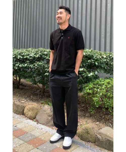 LENGAGEMENT（ランガージュマン）の「クラシックコットンピケカラーTシャツ[ブラック]（ポロシャツ・メンズ・その他・MEDIUM/LARGE/X-LARGE）」の12枚目の写真