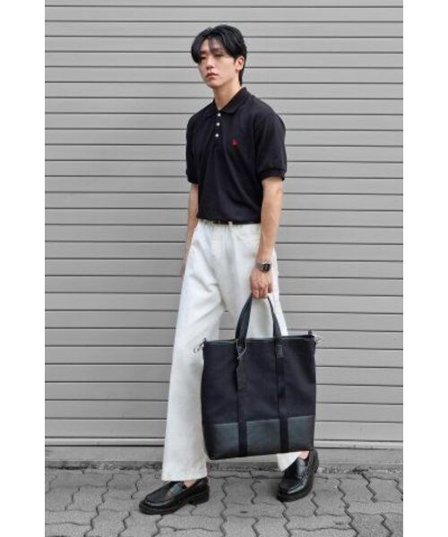 LENGAGEMENT（ランガージュマン）の「クラシックコットンピケカラーTシャツ[ブラック]（ポロシャツ・メンズ・その他・MEDIUM/LARGE/X-LARGE）」の14枚目の写真