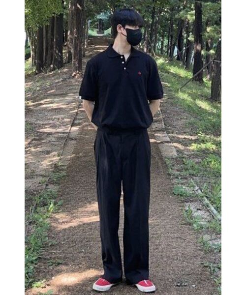 LENGAGEMENT（ランガージュマン）の「クラシックコットンピケカラーTシャツ[ブラック]（ポロシャツ・メンズ・その他・MEDIUM/LARGE/X-LARGE）」の18枚目の写真