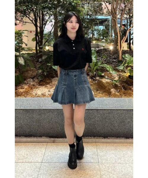 LENGAGEMENT（ランガージュマン）の「クラシックコットンピケカラーTシャツ[ブラック]（ポロシャツ・メンズ・その他・MEDIUM/LARGE/X-LARGE）」の21枚目の写真
