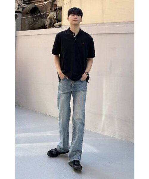 LENGAGEMENT（ランガージュマン）の「クラシックコットンピケカラーTシャツ[ブラック]（ポロシャツ・メンズ・その他・MEDIUM/LARGE/X-LARGE）」の22枚目の写真