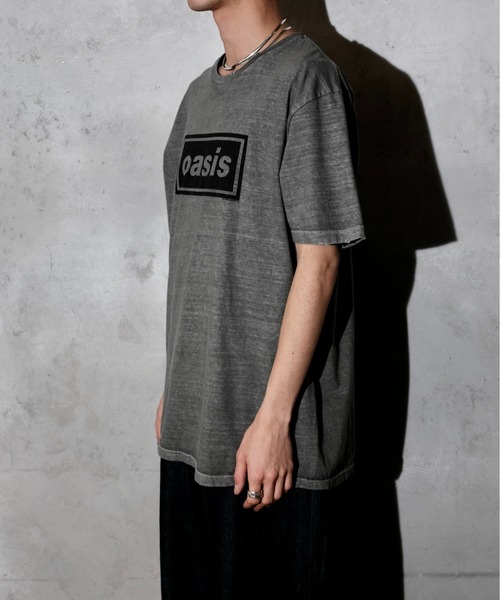 THRIFTY LOOK（スリフティールック）の「THRIFTY LOOK スリフティルック / PIGMNET"OASIS"TEE オアシス ピグメント加工（Tシャツ/カットソー・メンズ・ブラック系1/ブラック・LARGE/X-LARGE/MEDIUM）」の16枚目の写真