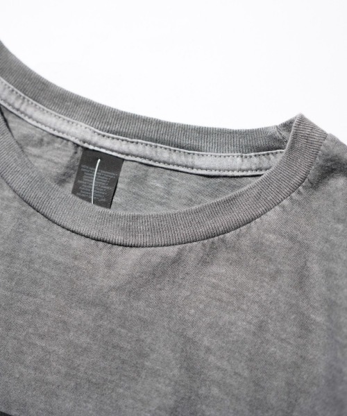 THRIFTY LOOK（スリフティールック）の「THRIFTY LOOK スリフティルック / PIGMNET"OASIS"TEE オアシス ピグメント加工（Tシャツ/カットソー・メンズ・ブラック系1/ブラック・LARGE/X-LARGE/MEDIUM）」の3枚目の写真