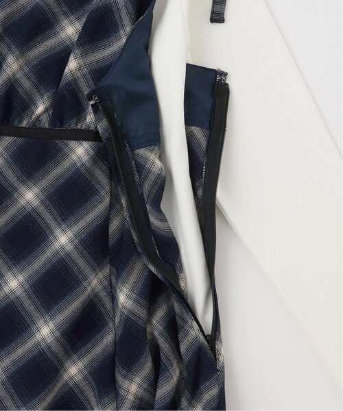pom ponette junior(ポンポネットジュニア)の「【インナーセット】チェックキャミワンピース(ワンピース・キッズ・ネイビー/グレー・M:150cm/L:160cm/S:140cm)」の10枚目の写真