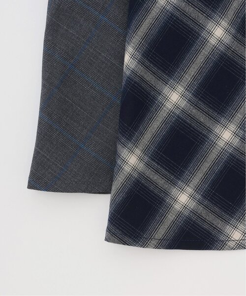 pom ponette junior(ポンポネットジュニア)の「【インナーセット】チェックキャミワンピース(ワンピース・キッズ・ネイビー/グレー・M:150cm/L:160cm/S:140cm)」の12枚目の写真