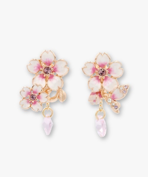 ANNA SUI(アナスイ)の「桜モチーフ イヤリング(イヤリング・レディース・ピンク・FREE)」の1枚目の写真
