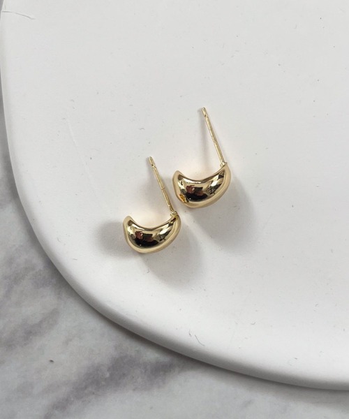yu-ka（ユーカ）の「YU-KA:ドロップミニピアス drop mini pierce（ピアス（両耳用）・レディース・ゴールド/シルバー・FREE）」の3枚目の写真