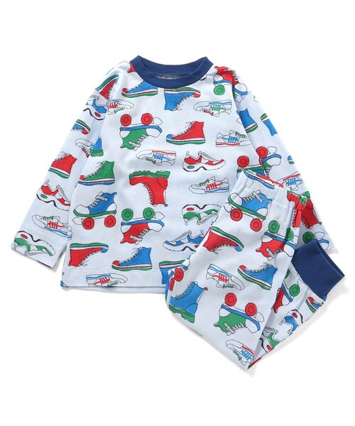 Ampersand（アンパサンド）の「【リンク】バラエティパジャマ（ルームウェア/パジャマ・キッズ・イエロー/ラベンダー/キナリ/ベージュ/サックスブルー・140/130/120/110/100/90/80）」の3枚目の写真