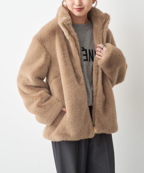 Spick & Span（スピックアンドスパン）の「モヘヤシャギーWマエコート