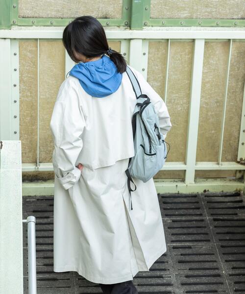 EKAL（エカル）の「T/Cツイルステンカラーコート（ステンカラーコート・レディース・ベージュ/アイボリー/カーキ・ONE）」の14枚目の写真