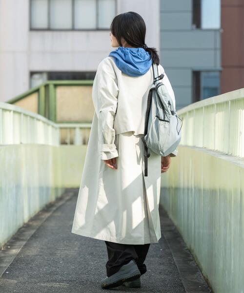 EKAL（エカル）の「T/Cツイルステンカラーコート（ステンカラーコート・レディース・ベージュ/アイボリー/カーキ・ONE）」の8枚目の写真