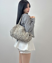 FOLLOWIN（フォロウィン）の「3color/レオパードソフトボストンバッグ（ショルダーバッグ）」