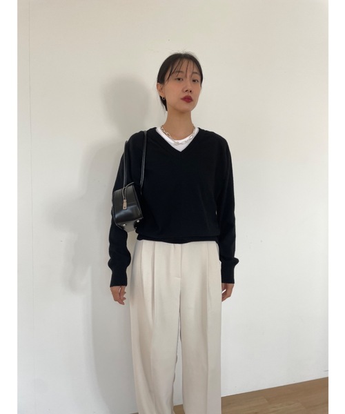 Didot.showroom（ディドット ショールーム）の「長袖ニット（ニット/セーター・レディース・ブラック・FREE）」の9枚目の写真