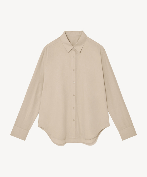 RIDIFI(リディフィ)の「ベーシックコットンシャツ (ベージュ)(シャツ/ブラウス・レディース・その他・SMALL/MEDIUM)」の2枚目の写真