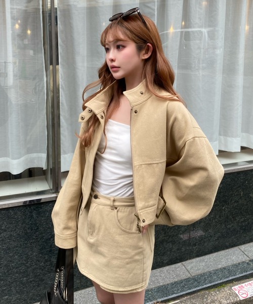 RAY CASSIN(レイカズン)の「レイヤード台形スカパン(スカート・レディース・ブラック/ベージュ/ネイビー・M/S)」の17枚目の写真