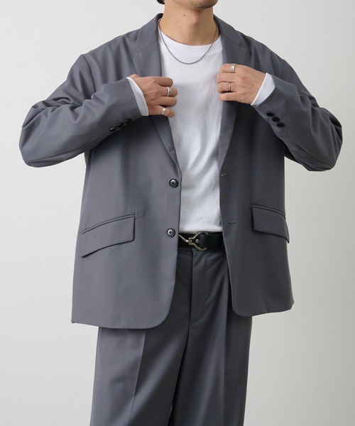 COLONY 2139(コロニートゥーワンスリーナイン)の「コンフォートツイルテーラードジャケット(テーラードジャケット・メンズ・ブラウン/グレー/ブラック・LARGE/MEDIUM)」の15枚目の写真
