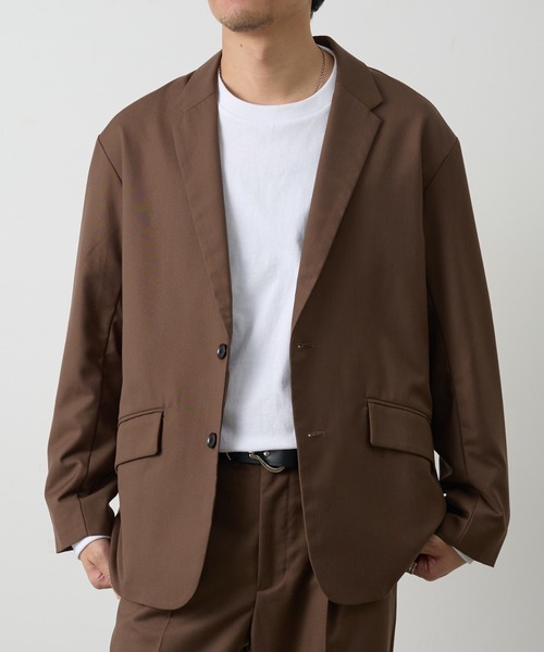 COLONY 2139(コロニートゥーワンスリーナイン)の「コンフォートツイルテーラードジャケット(テーラードジャケット・メンズ・ブラウン/グレー/ブラック・LARGE/MEDIUM)」の20枚目の写真