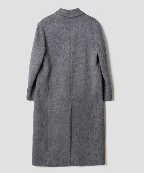 TTUDEMENT(トュードメント)の「ALPACA SINGLE LONG COAT MELANGE GREY(チェスターコート・レディース・その他・S/M)」の5枚目の写真