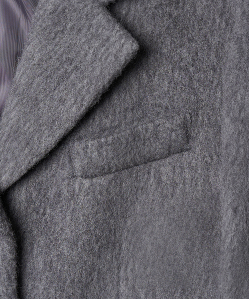 TTUDEMENT(トュードメント)の「ALPACA SINGLE LONG COAT MELANGE GREY(チェスターコート・レディース・その他・S/M)」の7枚目の写真