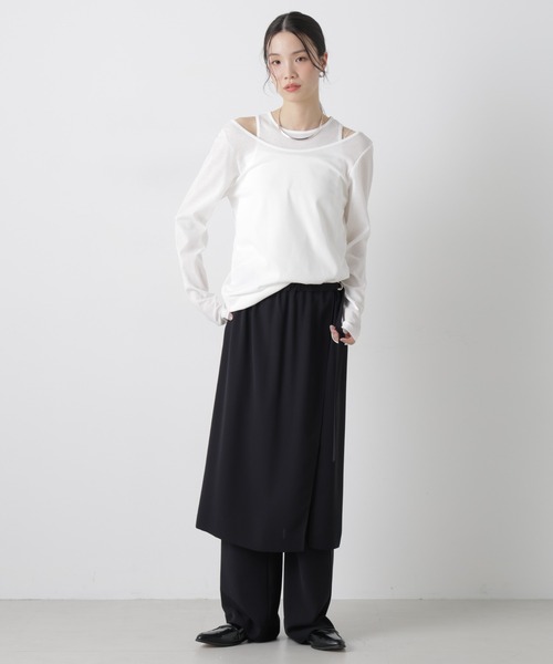 upperhights(アッパーハイツ)の「upper hights/TANK AND B/N PO(Tシャツ/カットソー・レディース・ライトイエロー/ホワイト/ネイビー・1)」の13枚目の写真