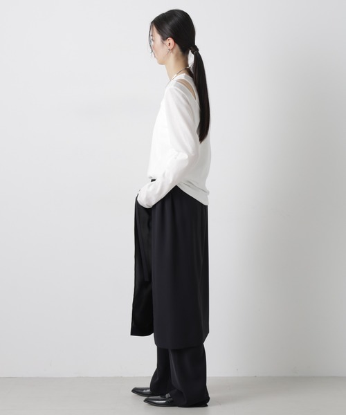 upperhights(アッパーハイツ)の「upper hights/TANK AND B/N PO(Tシャツ/カットソー・レディース・ライトイエロー/ホワイト/ネイビー・1)」の15枚目の写真