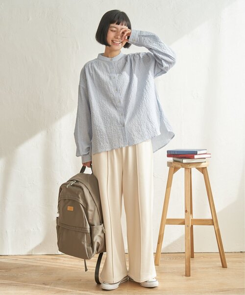 LBC（エルビーシー）の「裏起毛センタータックイージーパンツ（スウェットパンツ・レディース・グレー/アイボリー/ブラック/ダークブラウン・L/M）」の18枚目の写真