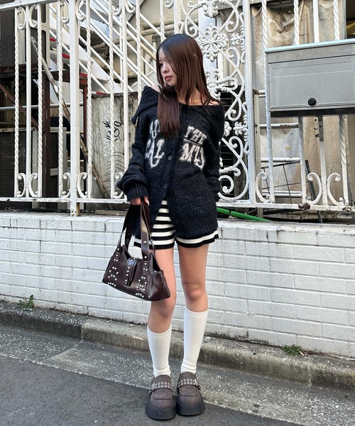 sedacle girl（セダクルガール）の「ボーダーホットパンツ（その他パンツ・レディース・ブラック/チャコールグレー・FREE）」の14枚目の写真